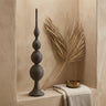 Elison Black cement ball ornament statue L