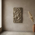 Panneau Mural Eogan — Or Moulé Aluminium Brut rec