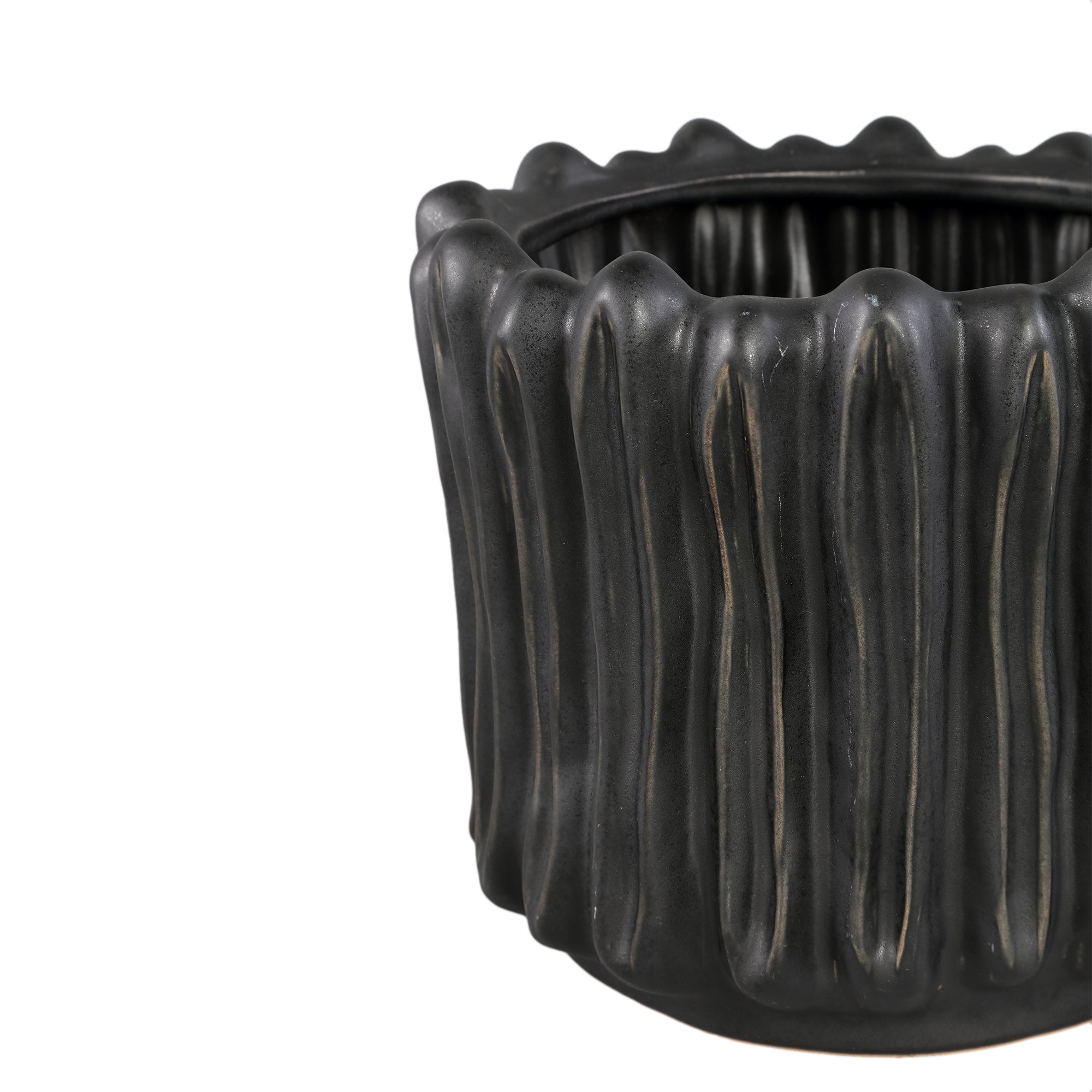Luci Pot en céramique - Noir