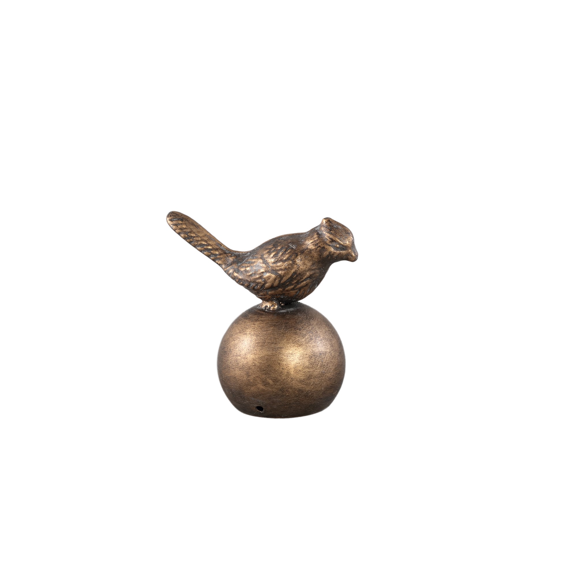 Corrinae Gold iron bird statue on ball L