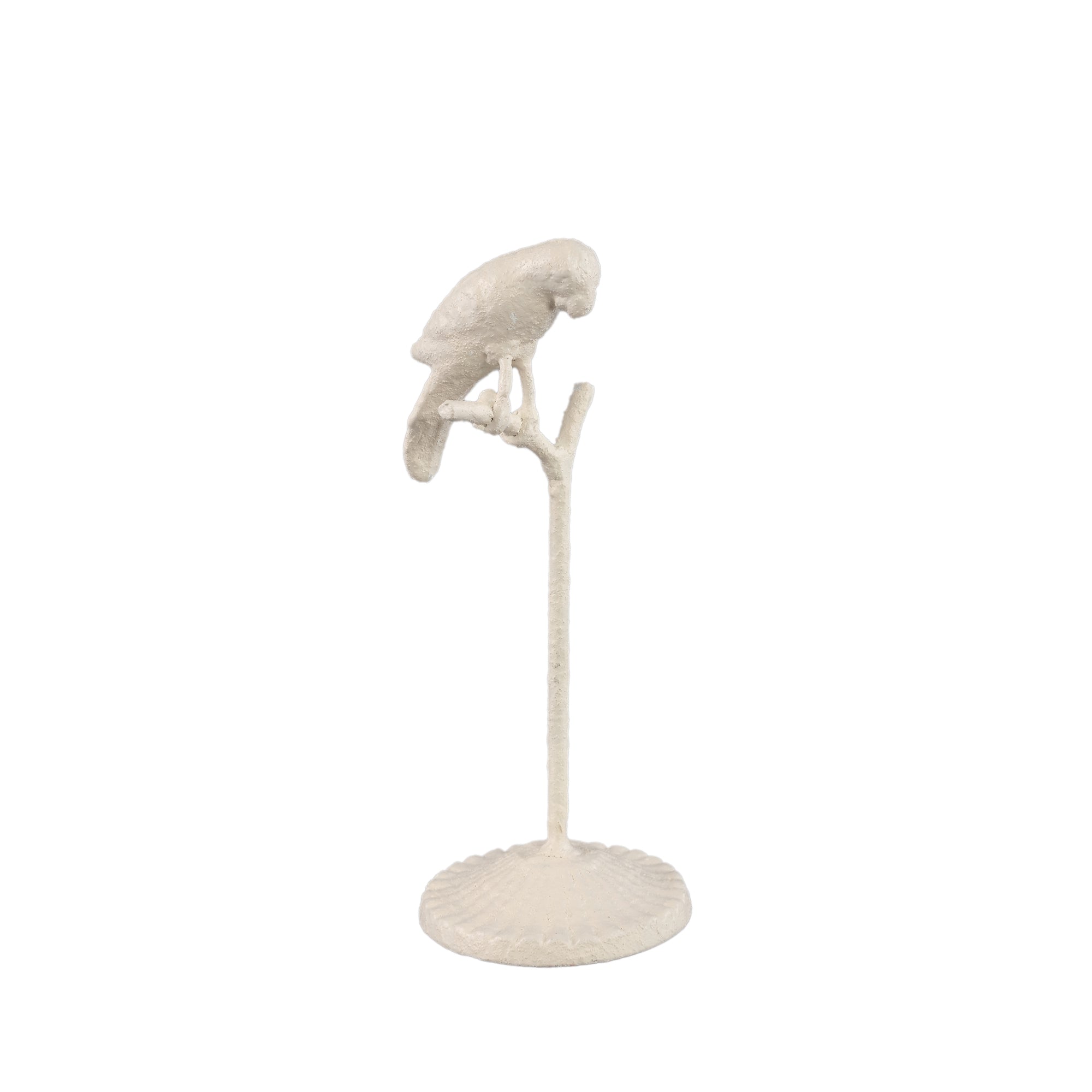 Annamae Gold iron bird statue high base S