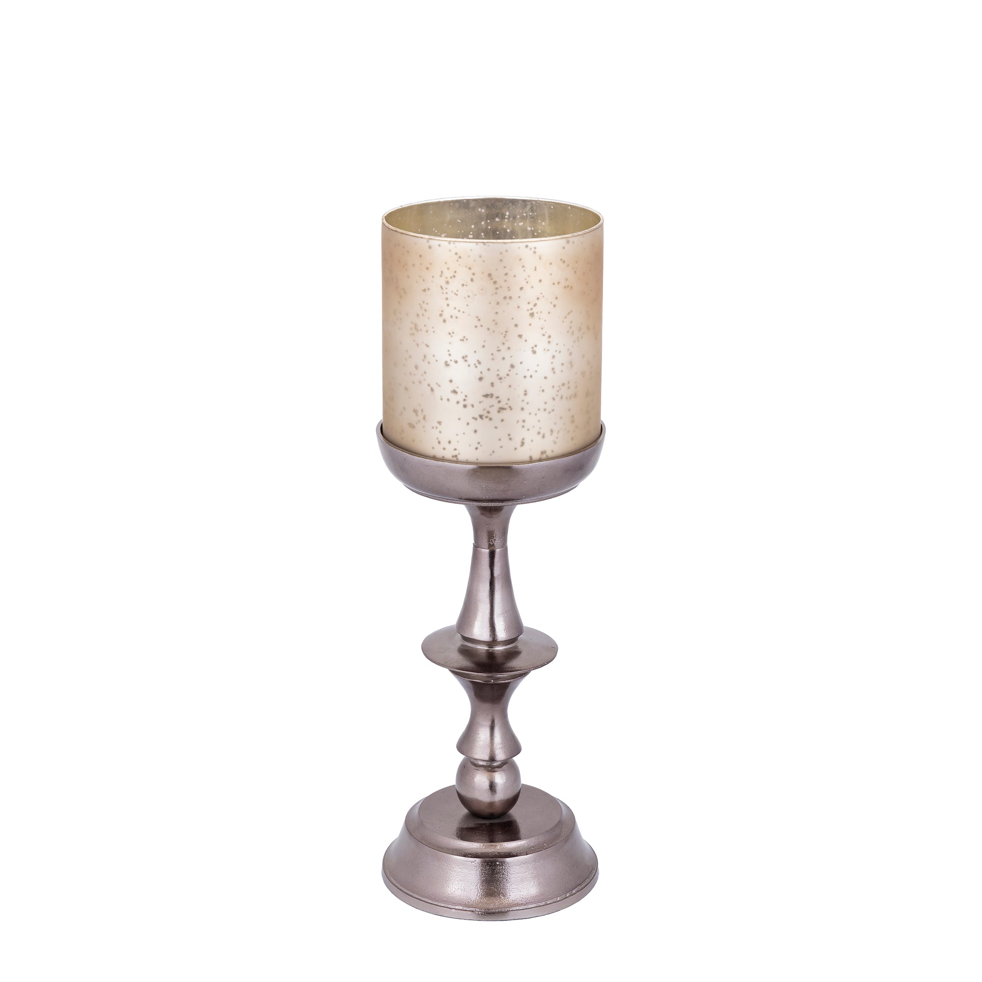 Eliviana Bougeoirs en verre - Laiton