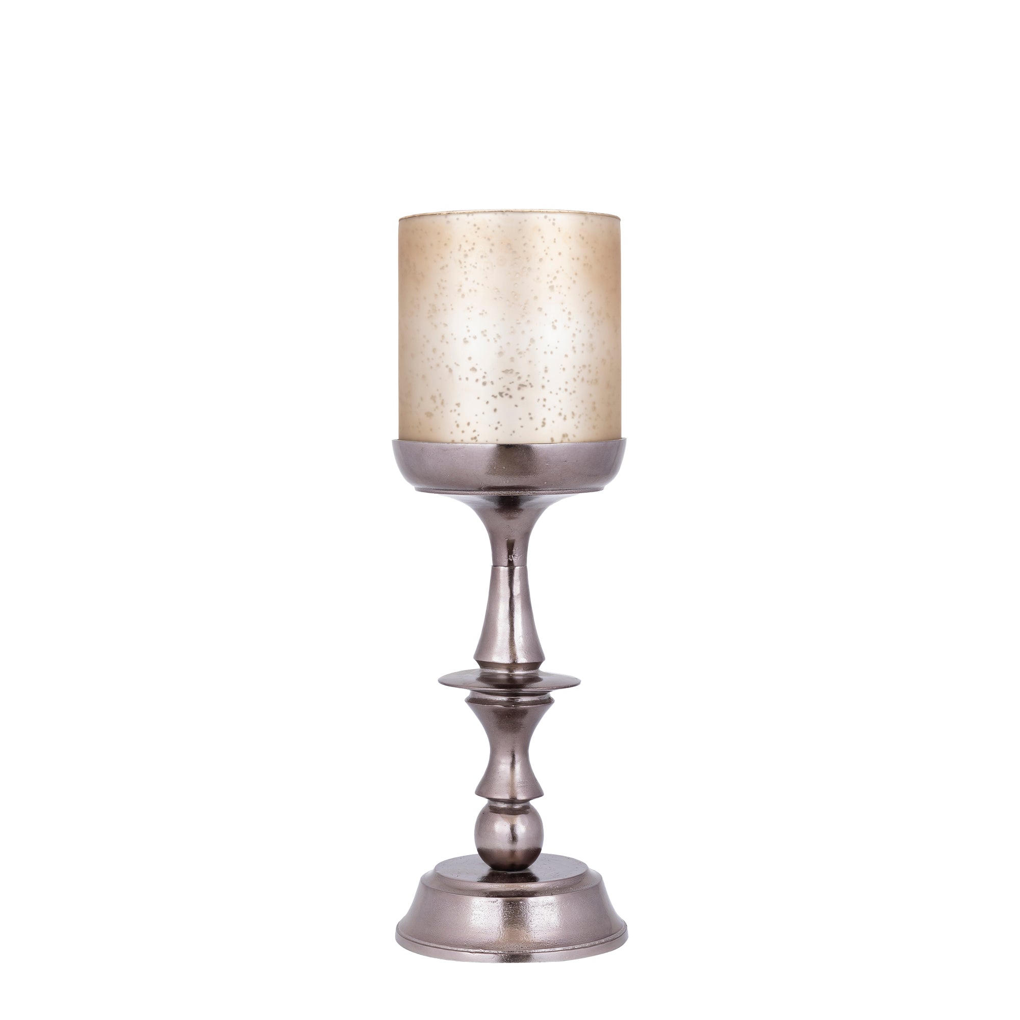 Eliviana Bougeoirs en verre - Laiton