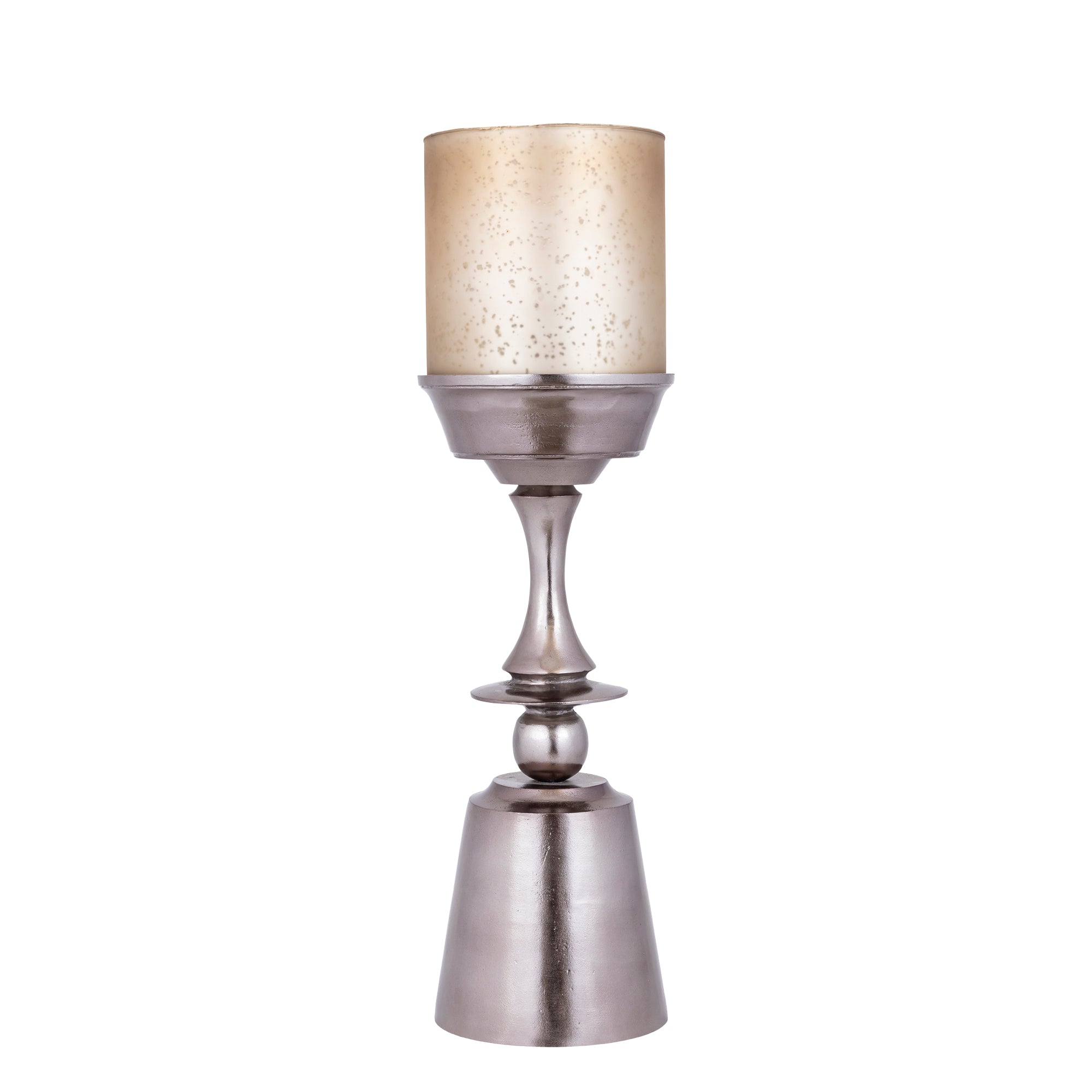 Eliviana Bougeoirs en verre - Laiton