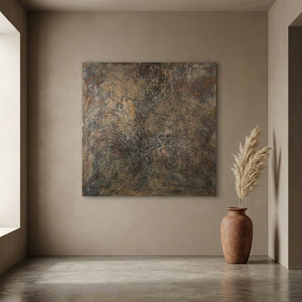 Sukhmia Gunmetal MDF wall panel shiny square L