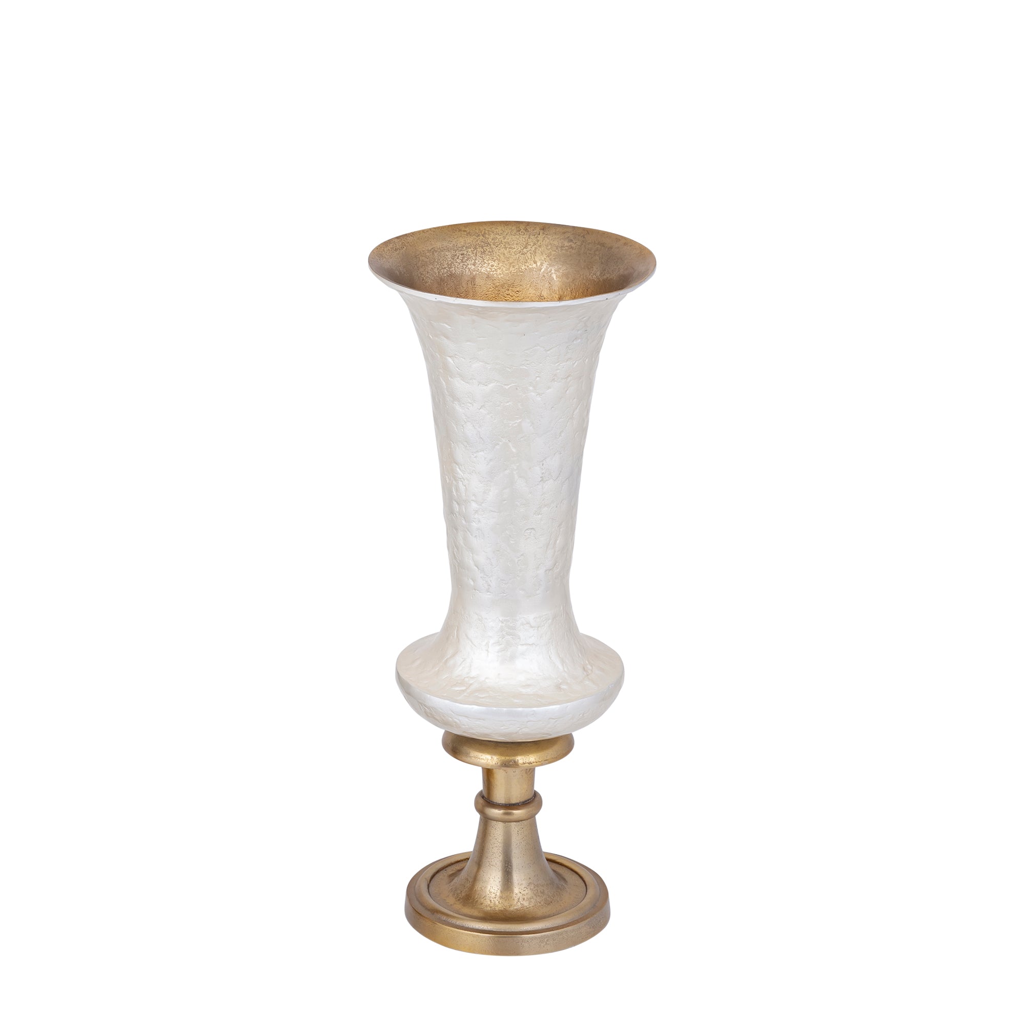 Lysse Vase en métal - Blanc