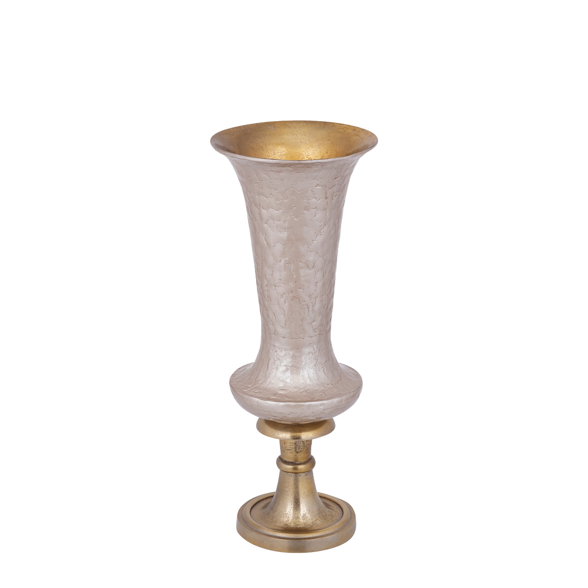 Lysse Vase en métal - Champagne