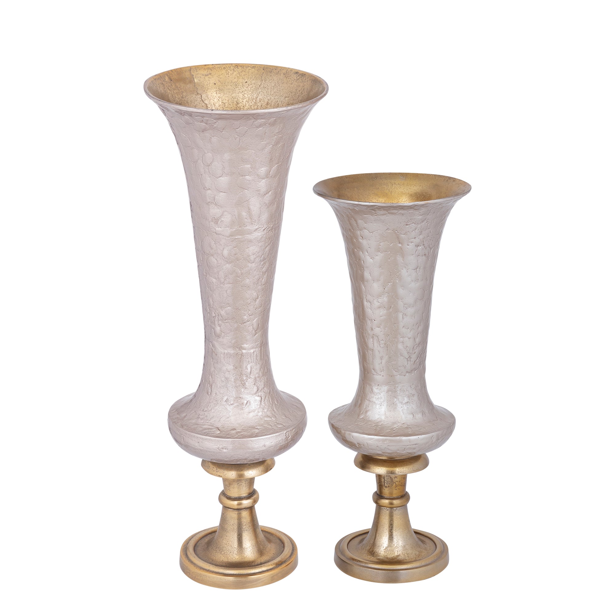 Lysse Vase en métal - Champagne