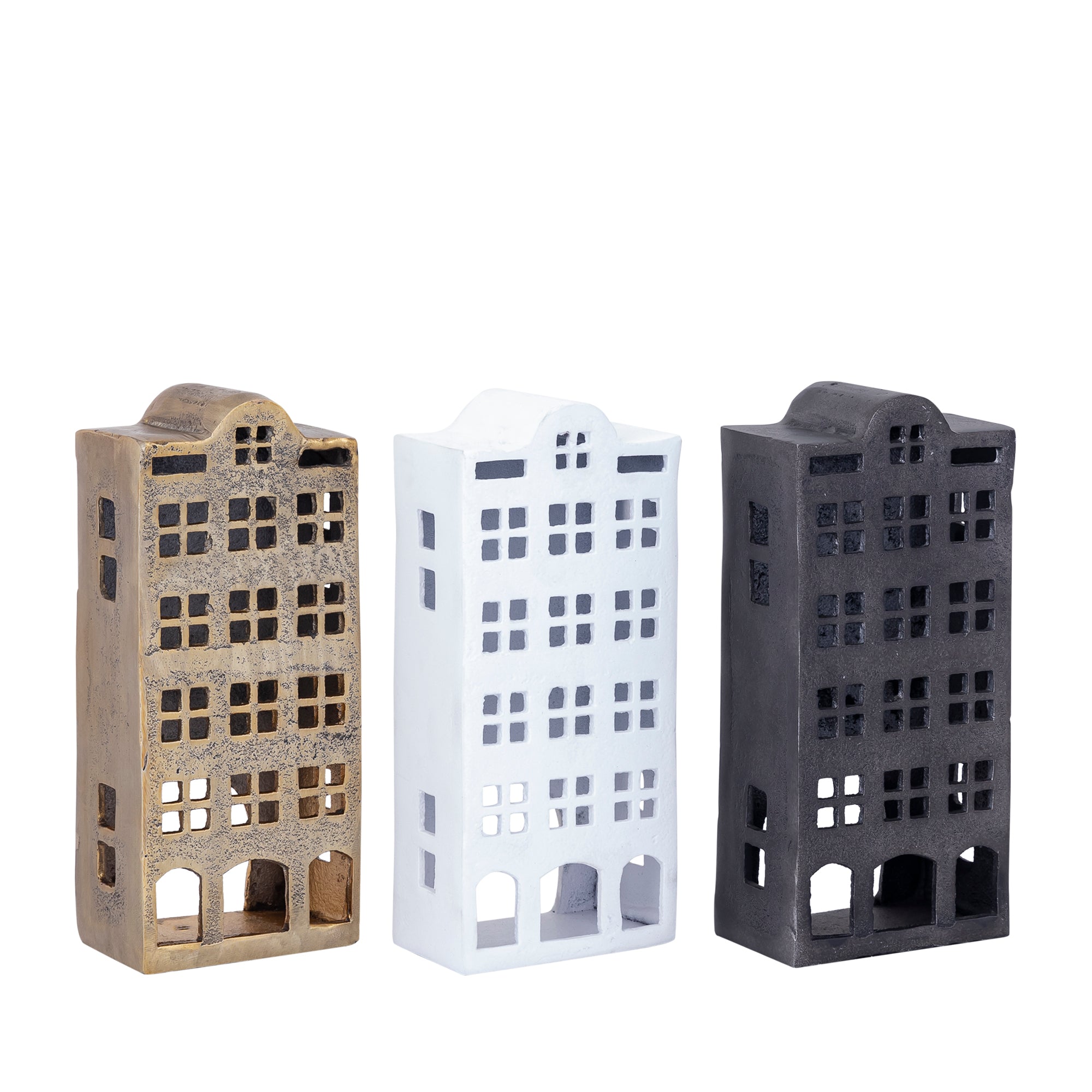 Saril Black casted alu decoration statue house L