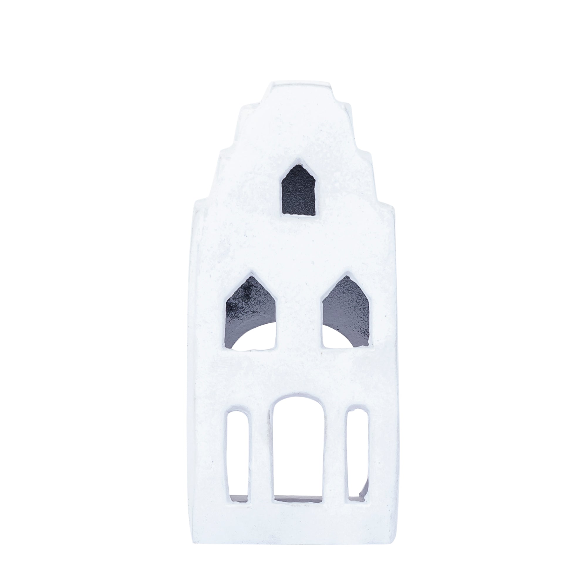 Saril White casted alu decoration statue house S