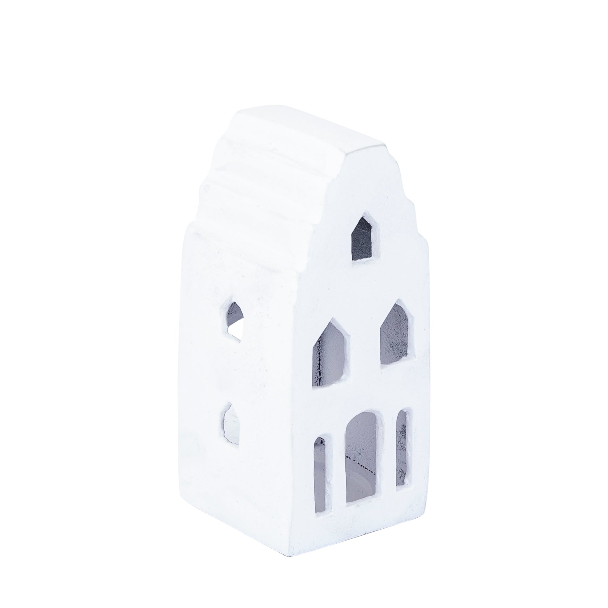 Saril White casted alu decoration statue house S