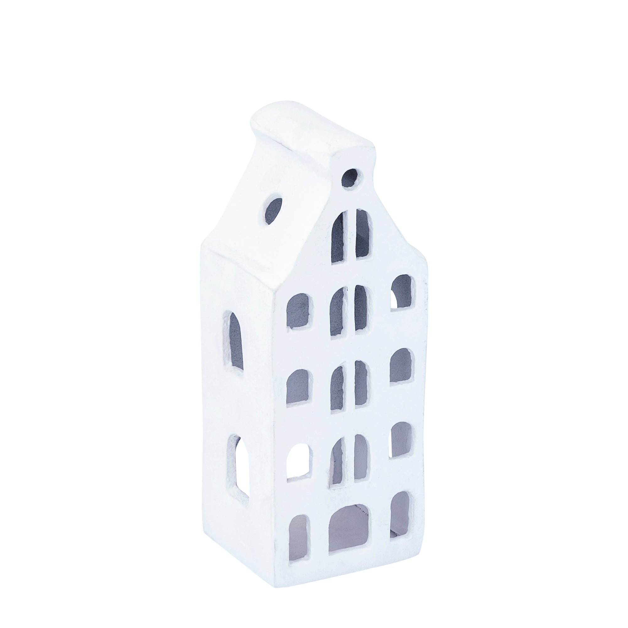 Saril White casted alu decoration statue house M