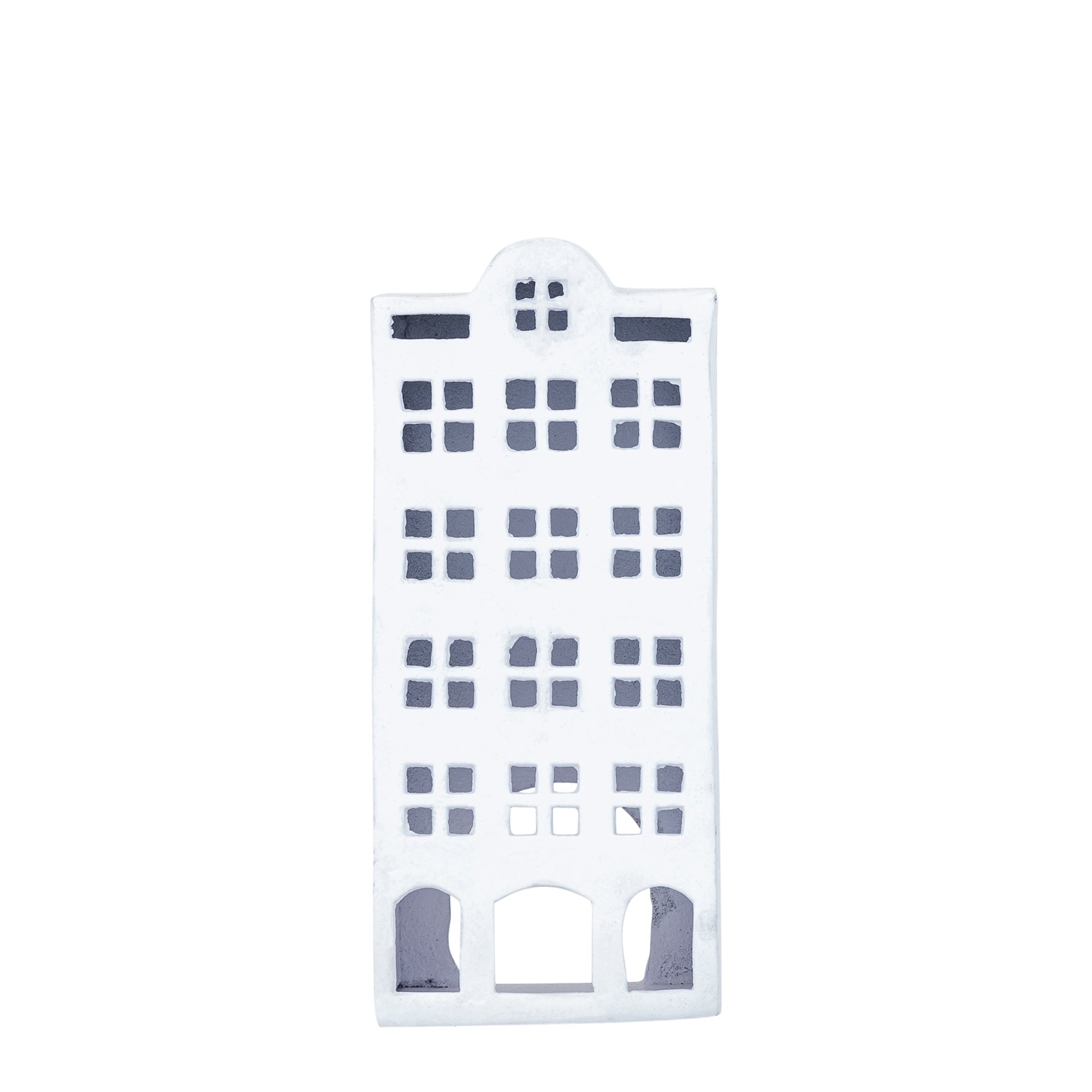 Saril White casted alu decoration statue house L