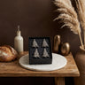 Joa Gun Metal casted alu tree napkin ring S/4