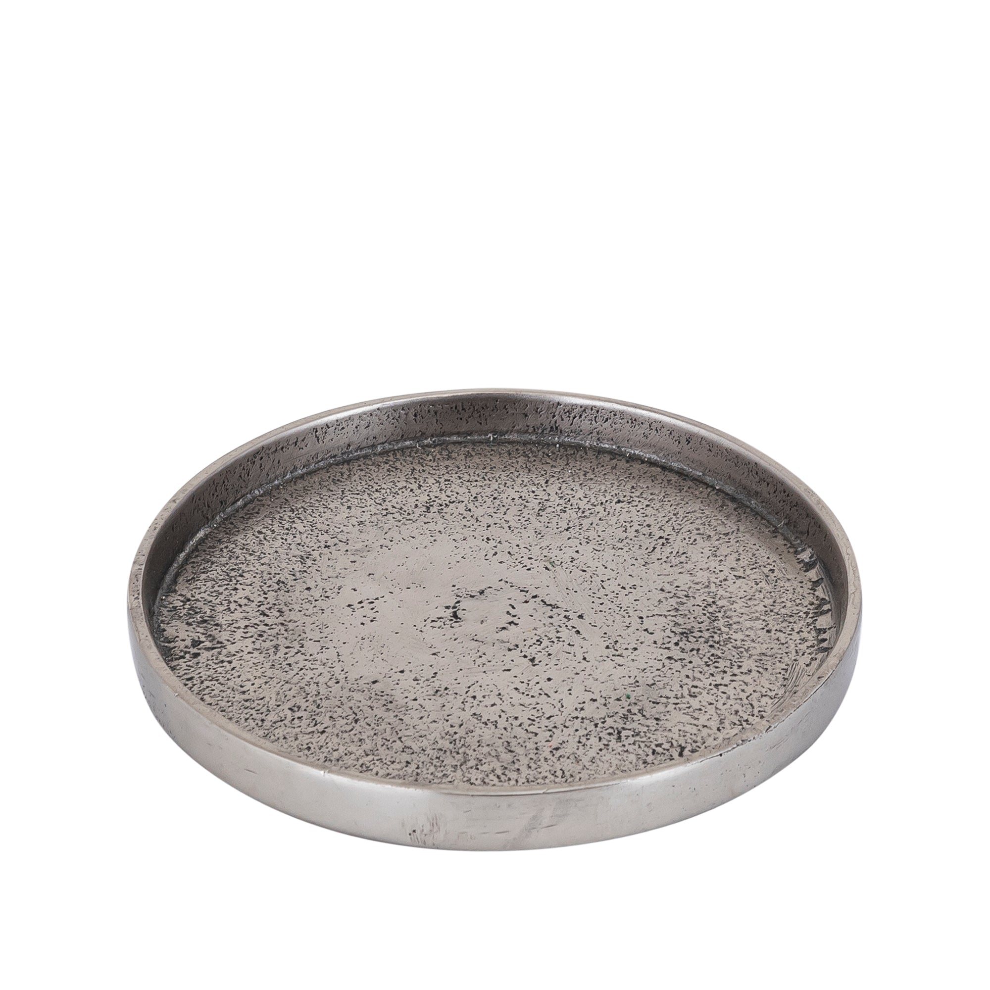 Naftali Gun Metal alu candle plate 12,5 candle dia