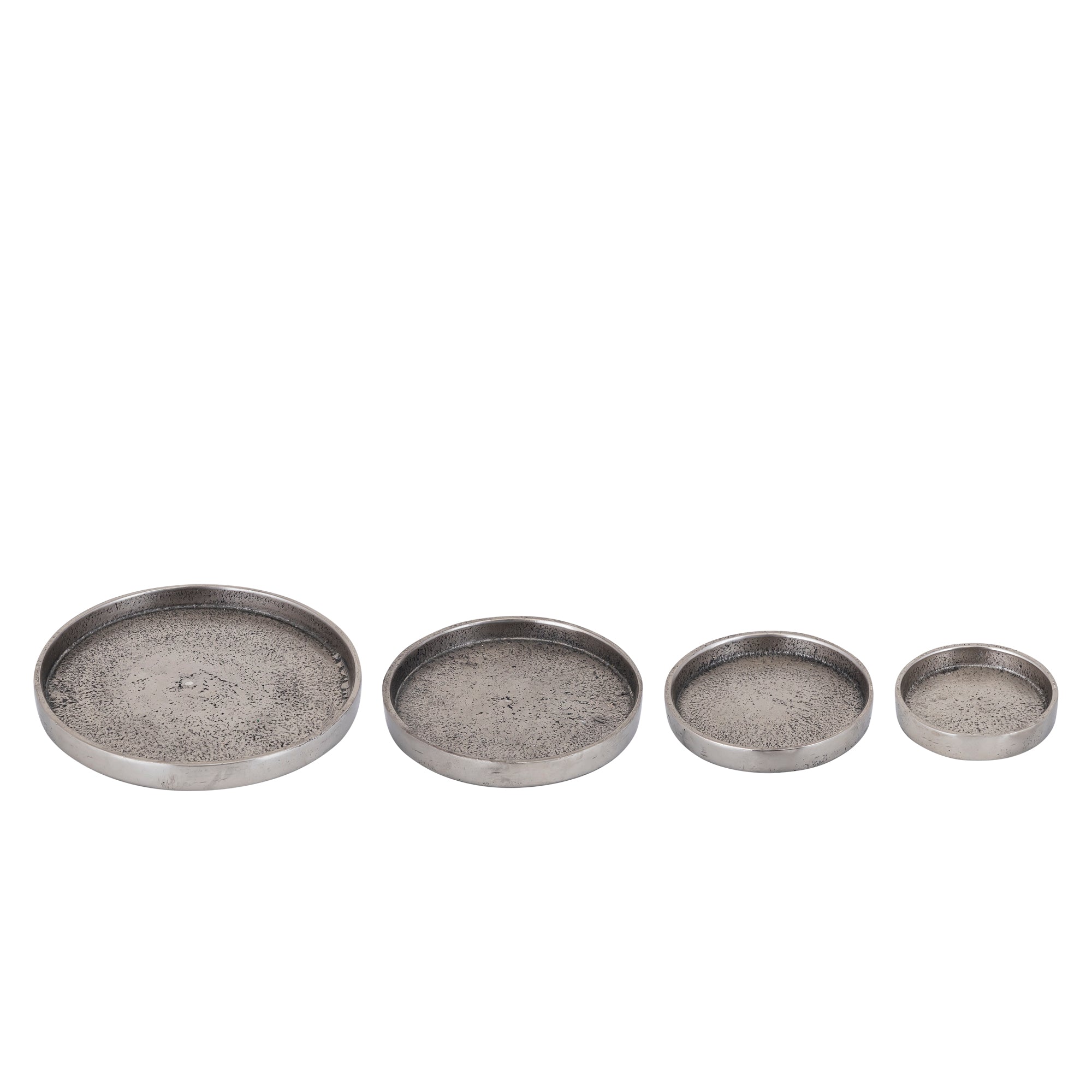 Naftali Gun Metal alu candle plate 12,5 candle dia