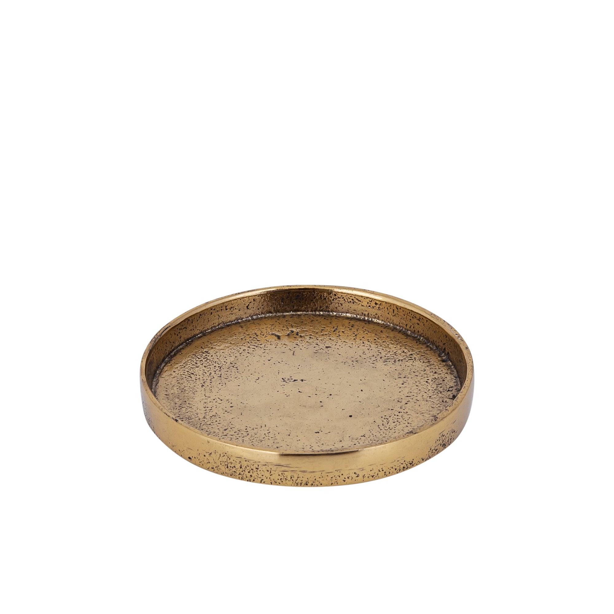 Naftali Ant Gold alu candle plate 10cm candle dia