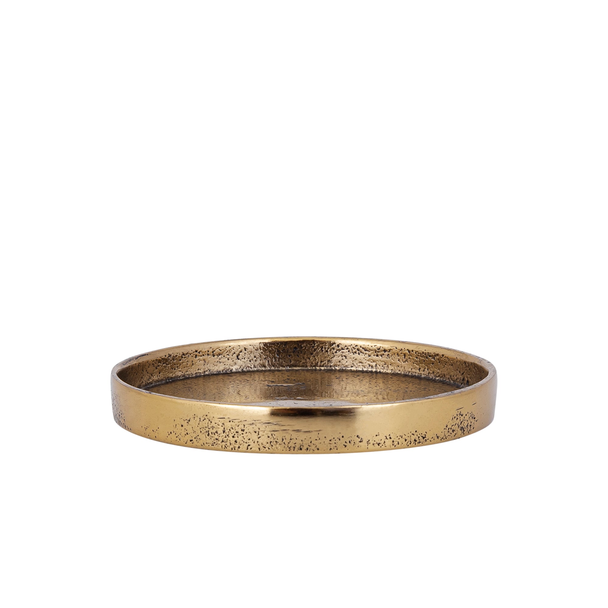 Naftali Ant Gold alu candle plate 10cm candle dia