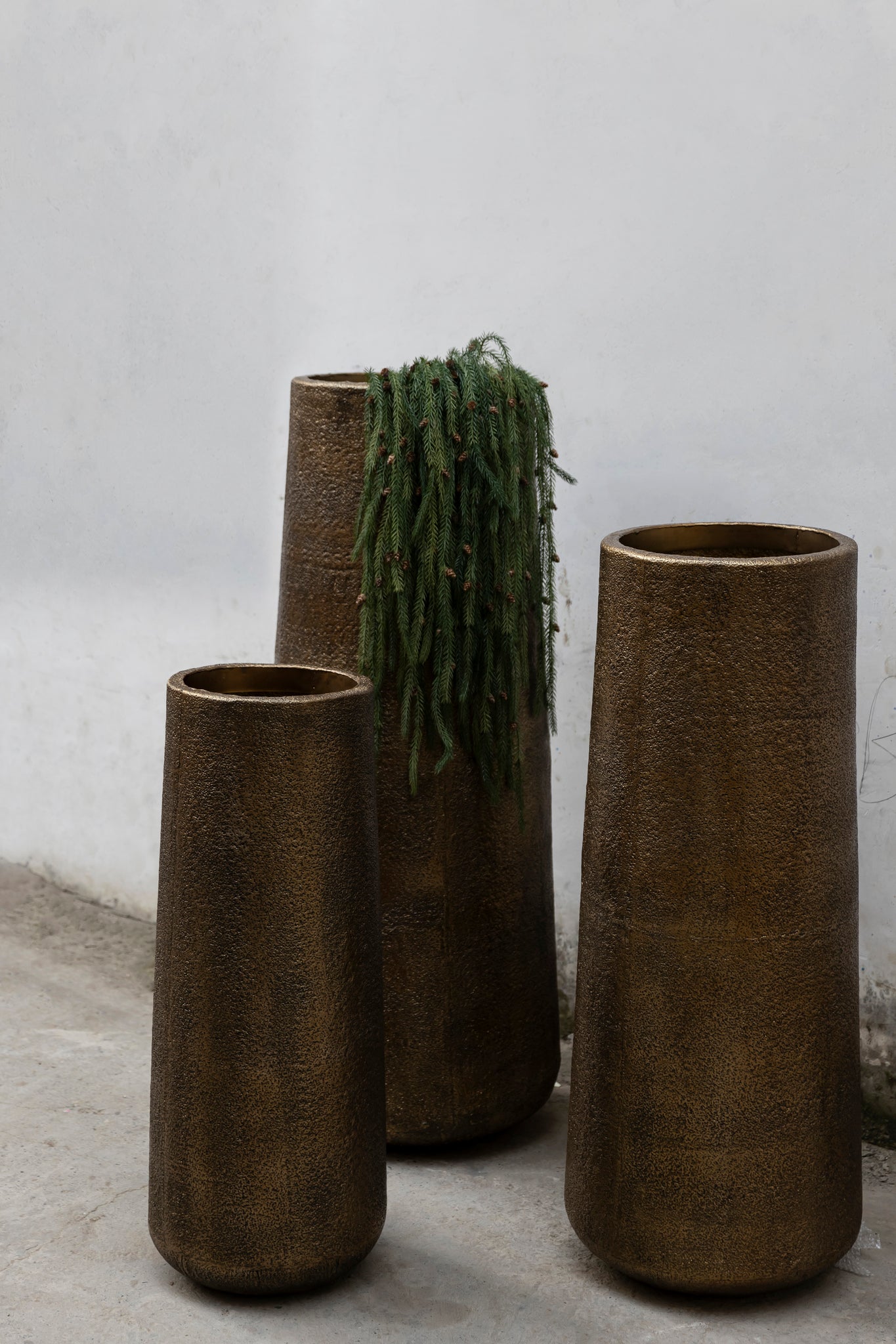 Kardine Pot en métal - S (47x47x114 cm)