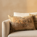 Housse de Coussin Khatie — Marron Clair Coton Rectangulaire