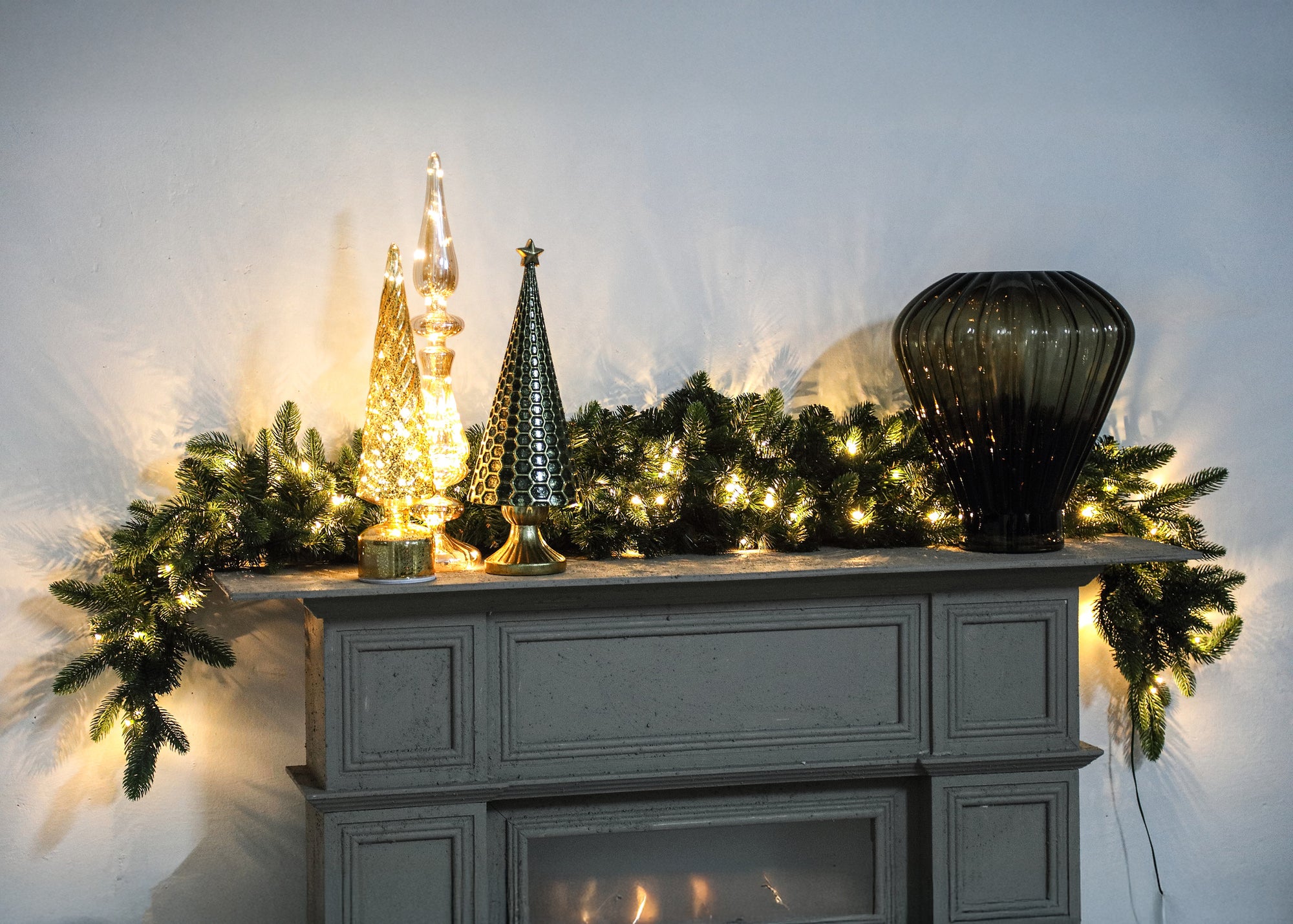 Melissa Green PVC and PE garland with lights
