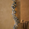 Melissa White PVC and PE garland w snow and lights