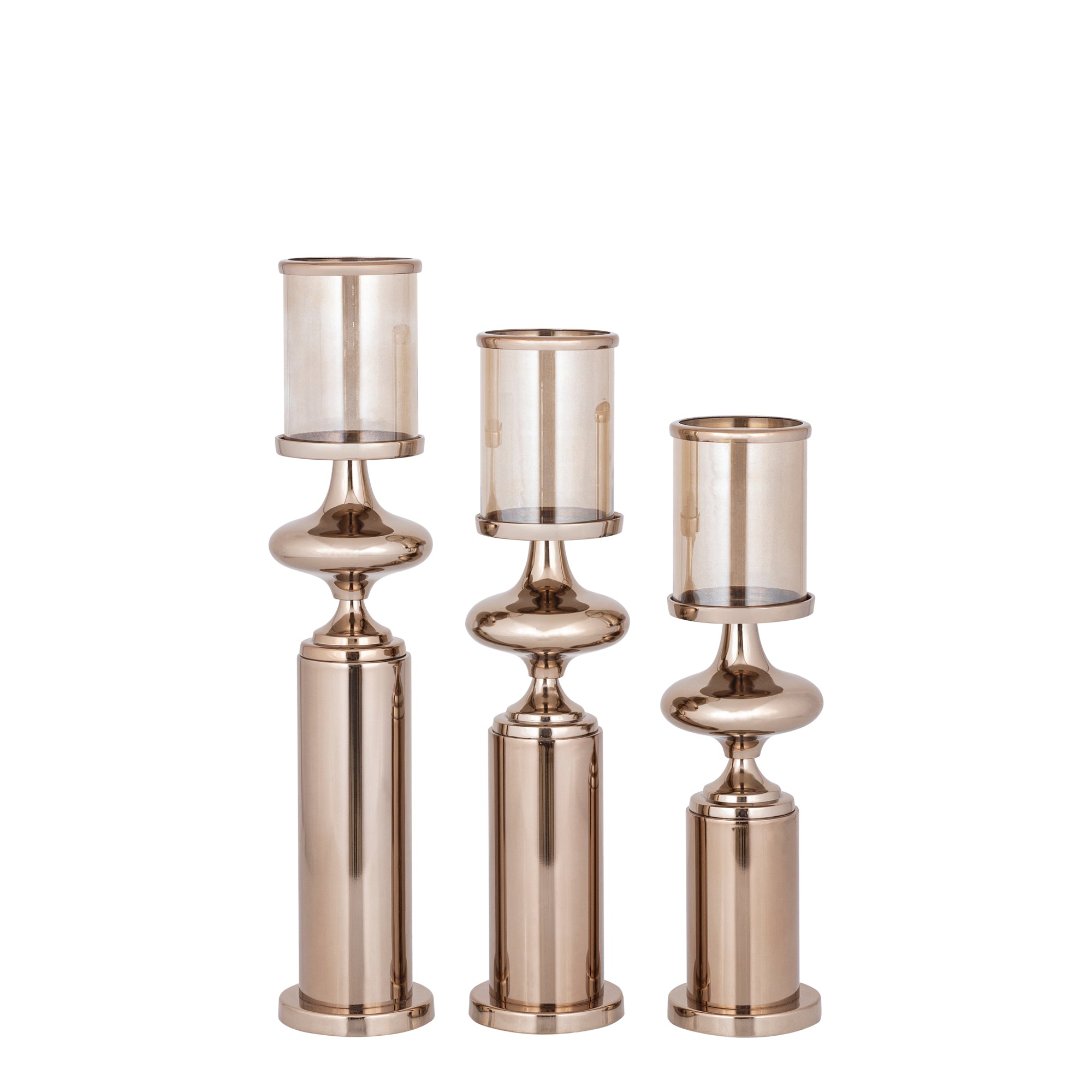 Rodire Bougeoirs en verre — Stainless Stormlight - Bronze