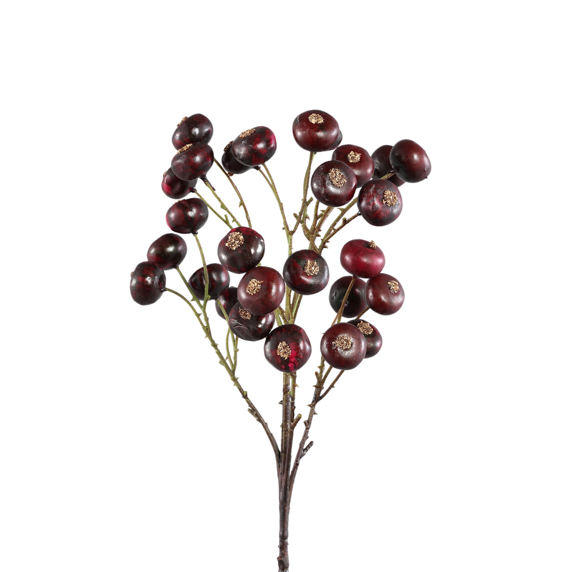 Berry Plant Burgundy berry spray Bordeaux — Branche artificielle — vue 2 | Häus