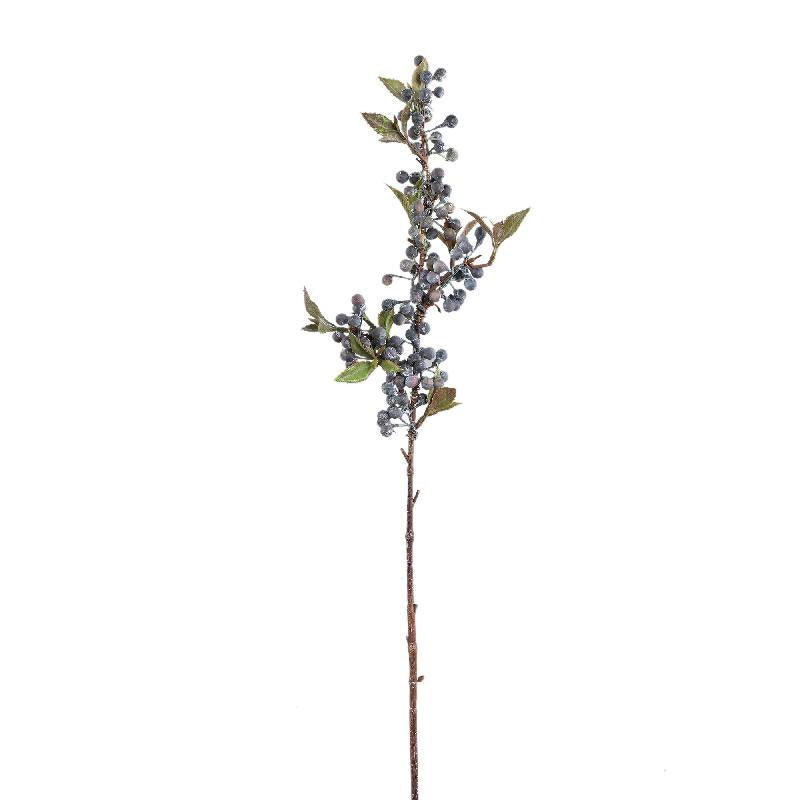 Berry Plant Blue berry spray with leaves Bleu — Branche artificielle — vue 3 | Häus