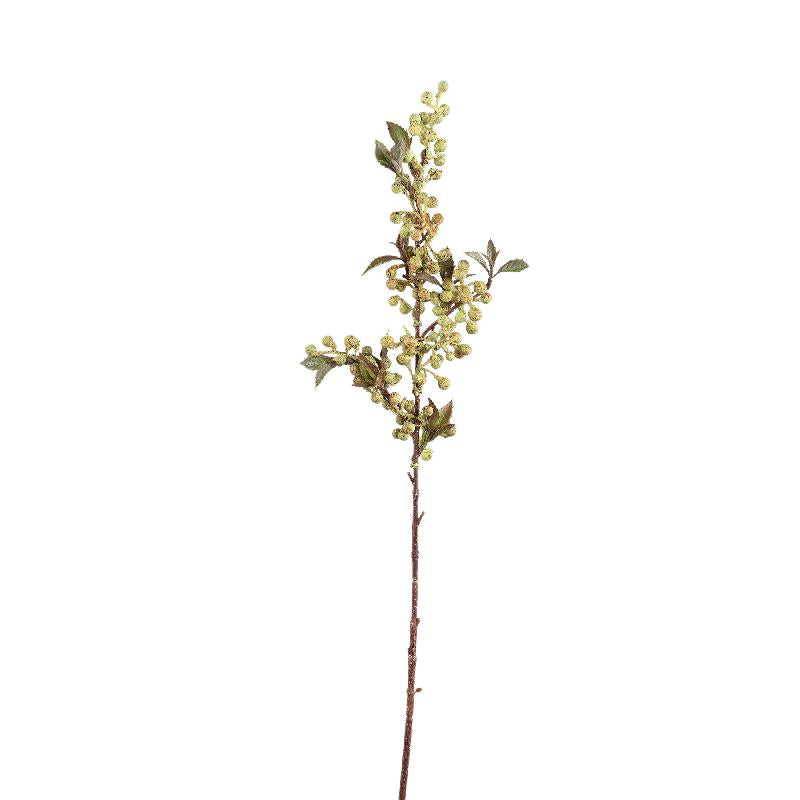 Berry Plant Yellow berry spray with leaves Jaune — Branche artificielle — vue 3 | Häus