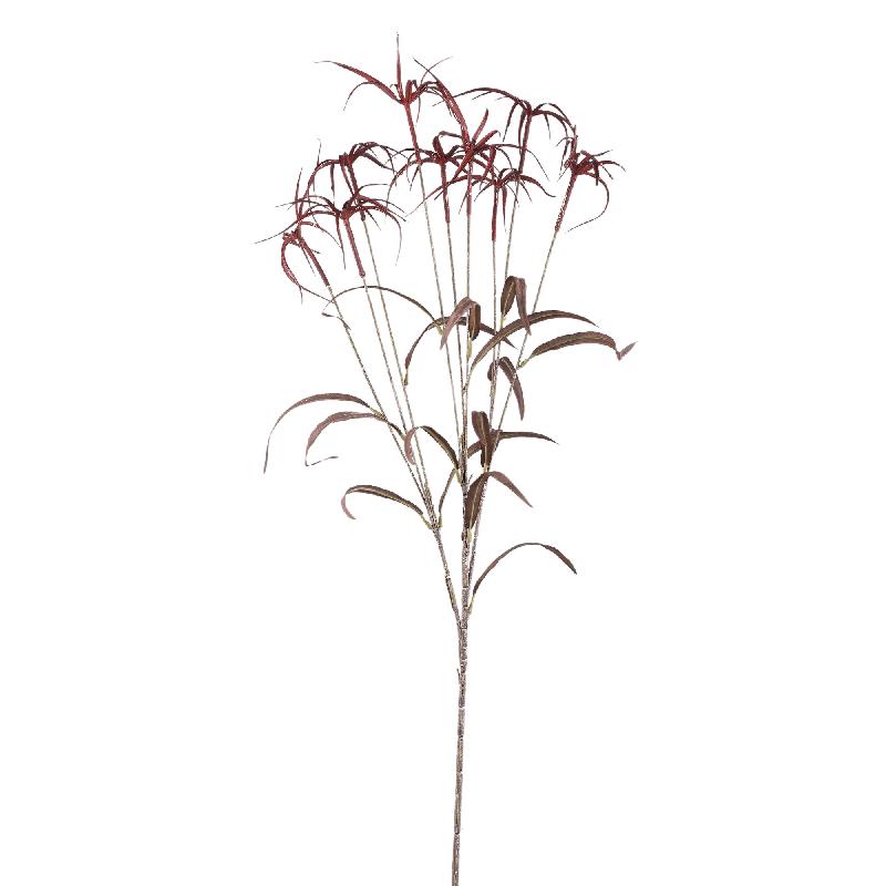 Bamboo Leafs Burgundy umbrella bamboo spray Bordeaux — Feuille artificielle — vue 3 | Häus