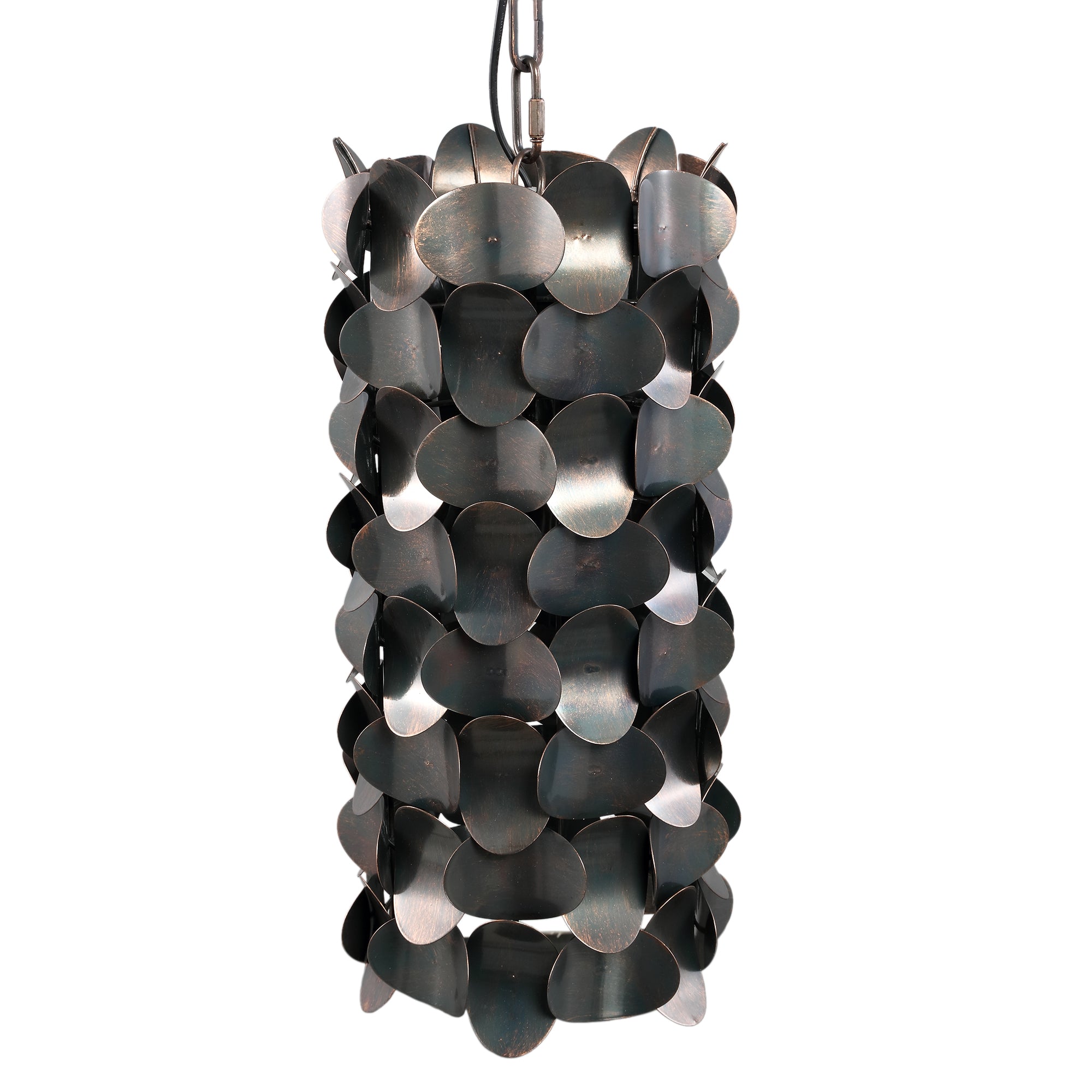Jaye Lustres en fer — Hanging Lamp Circle Pattern Small - Noir