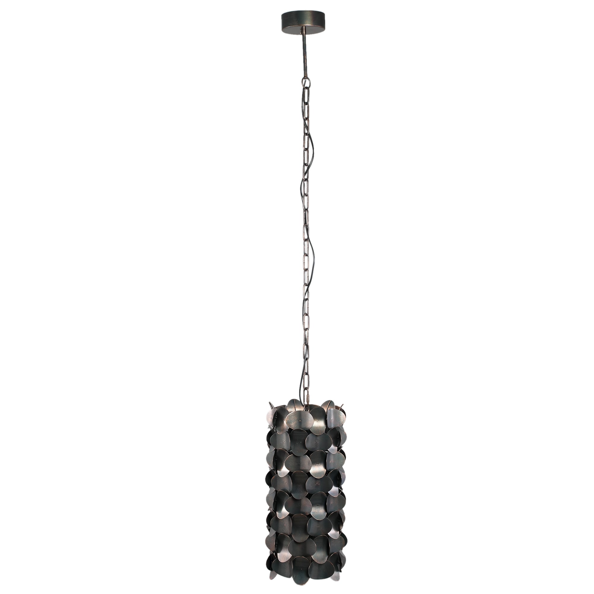 Jaye Lustres en fer — Hanging Lamp Circle Pattern Small - Noir