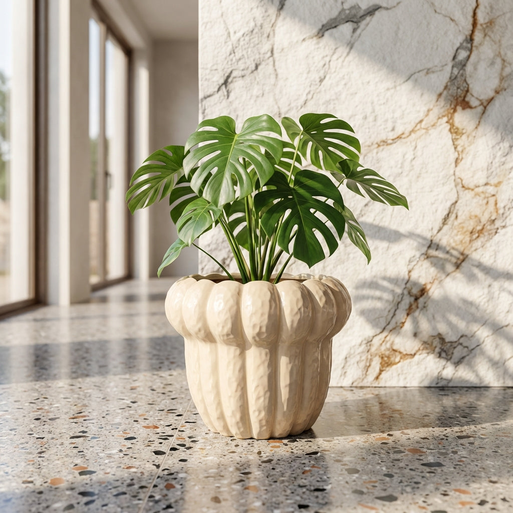 Samaran Pot en céramique - XL (25x25x21 cm)