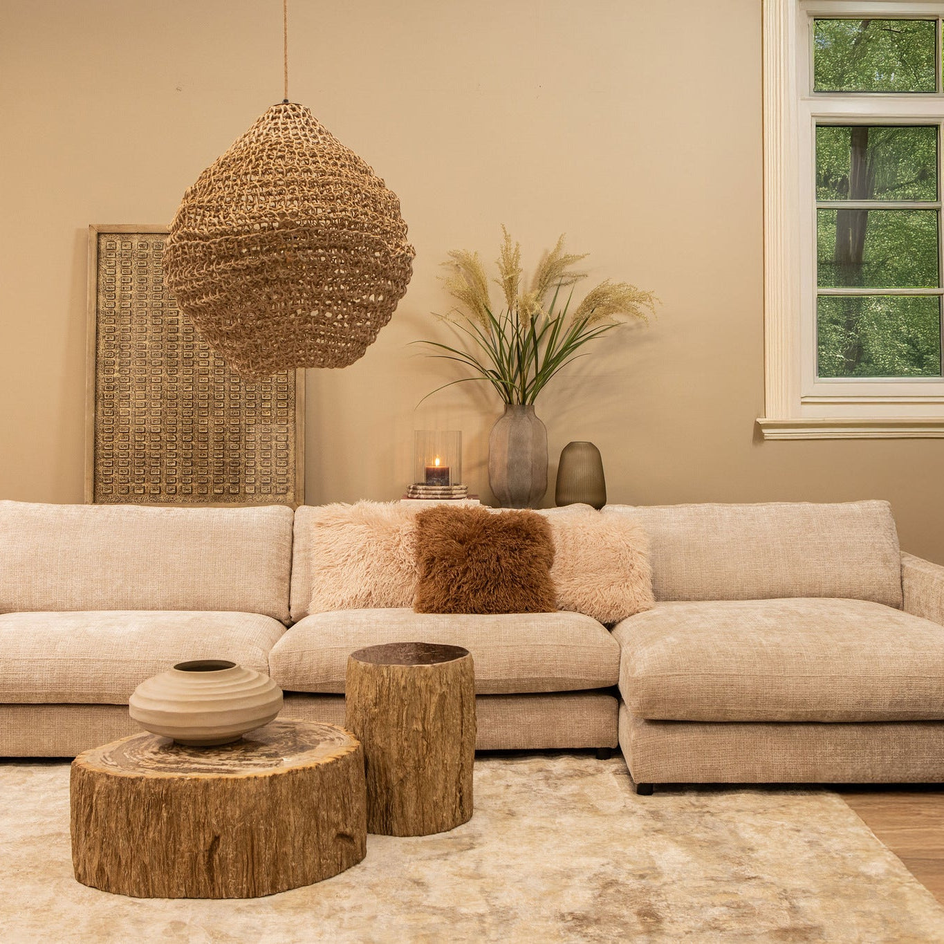 Taly Natural petrified coffeetable fiberglass S - Photo 9