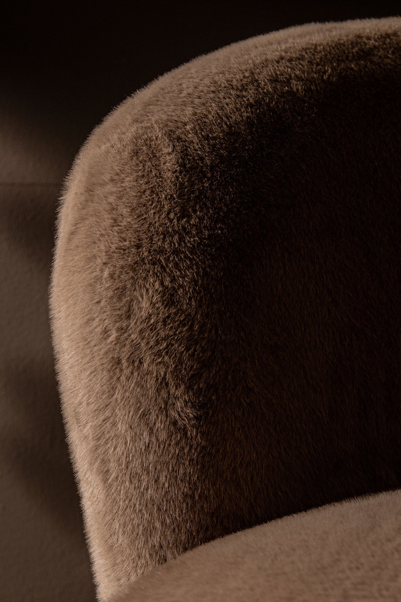 Aphrodite Mocca fauteuil fur - Photo 3