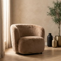 Fauteuil Aphrodite — Moka Fourrure