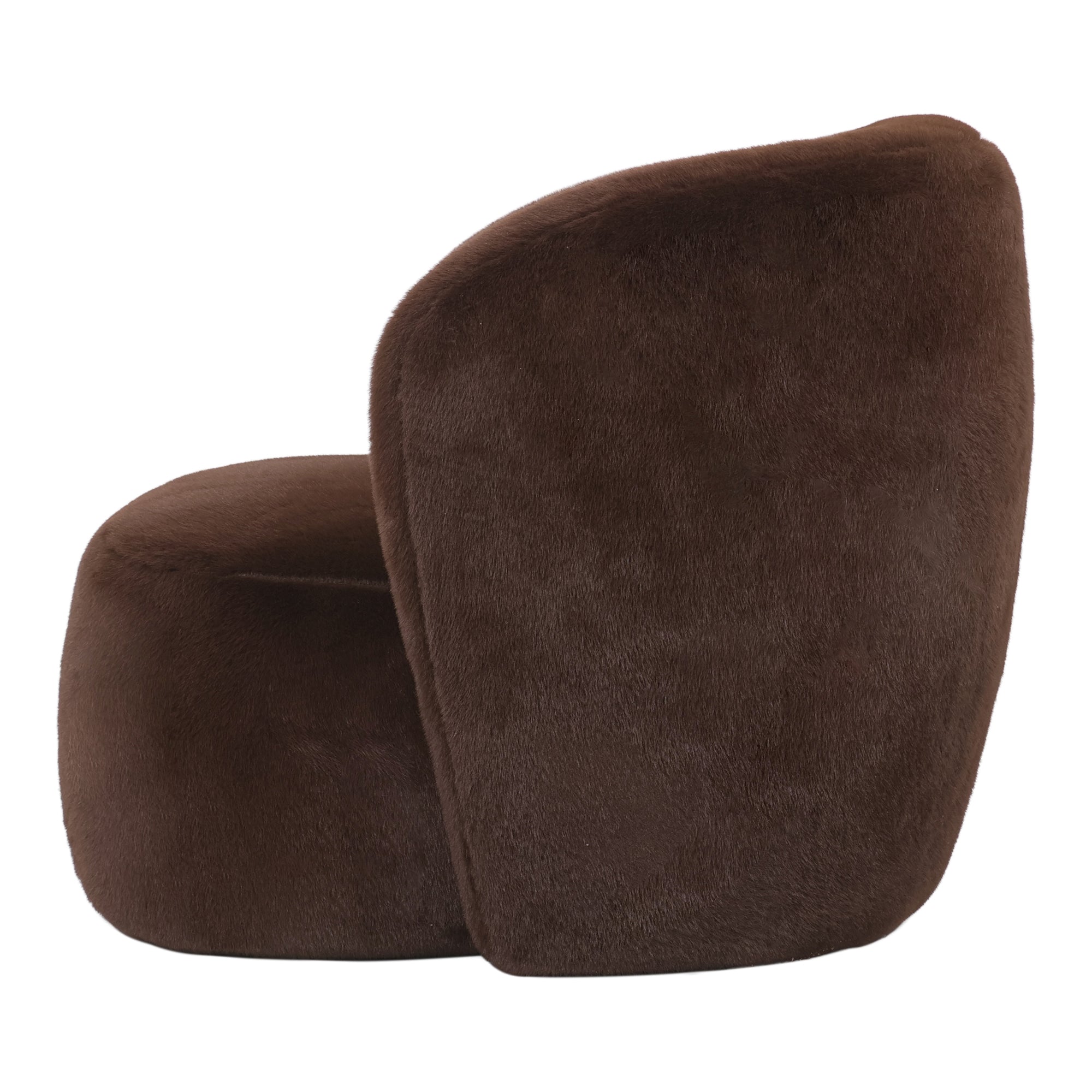 Aphrodite Dark Brown fauteuil fur - Photo 3