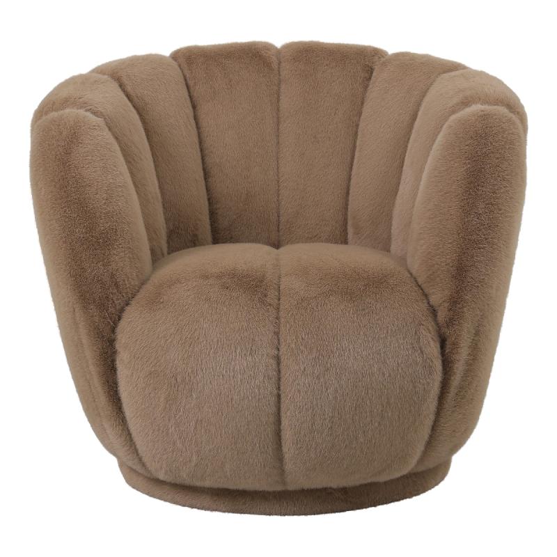Furia Mocca fauteuil fur
