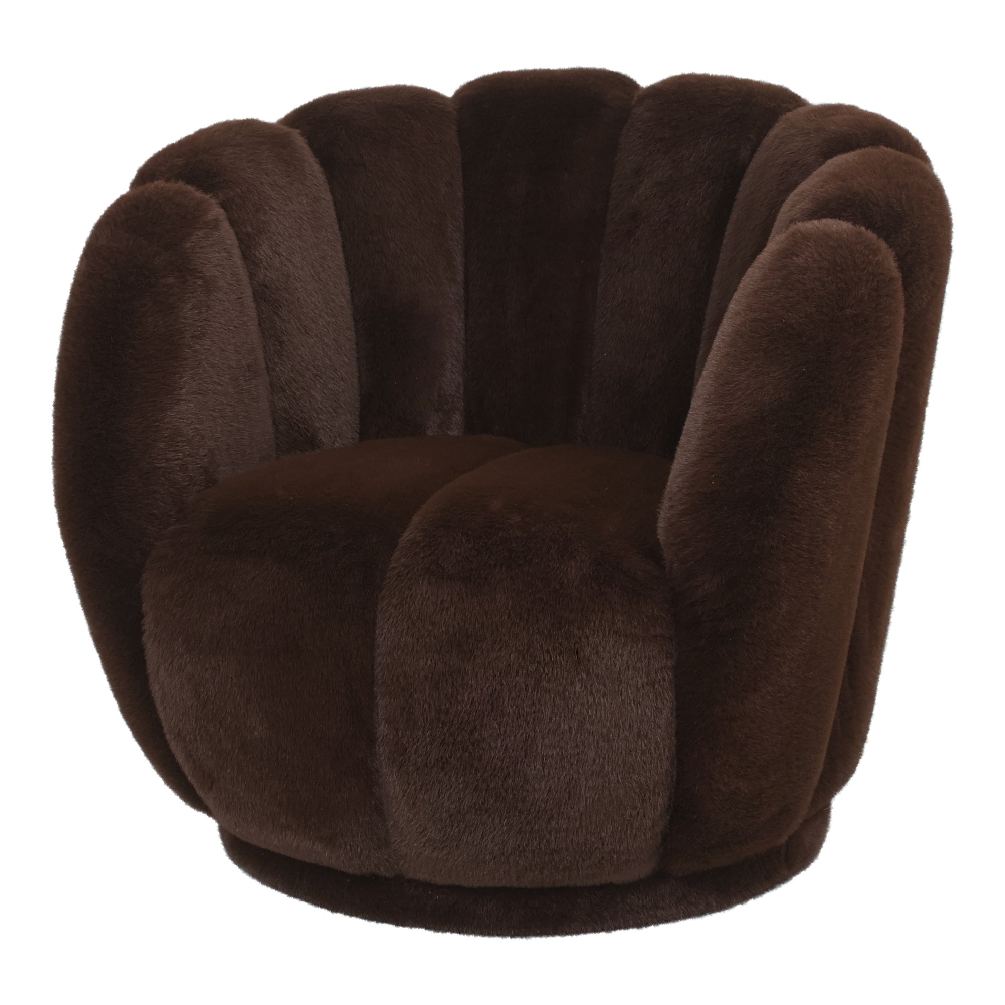 Furia Dark Brown fauteuil fur - Photo 4