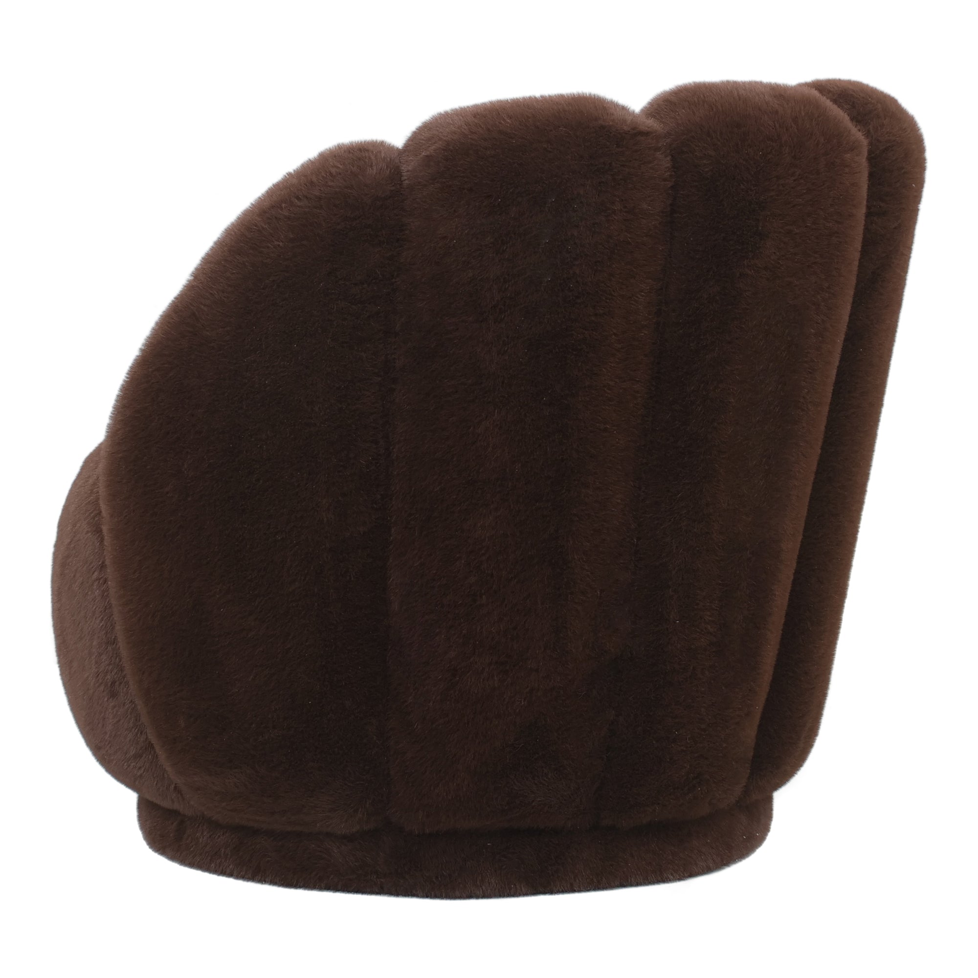 Furia Dark Brown fauteuil fur - Photo 3