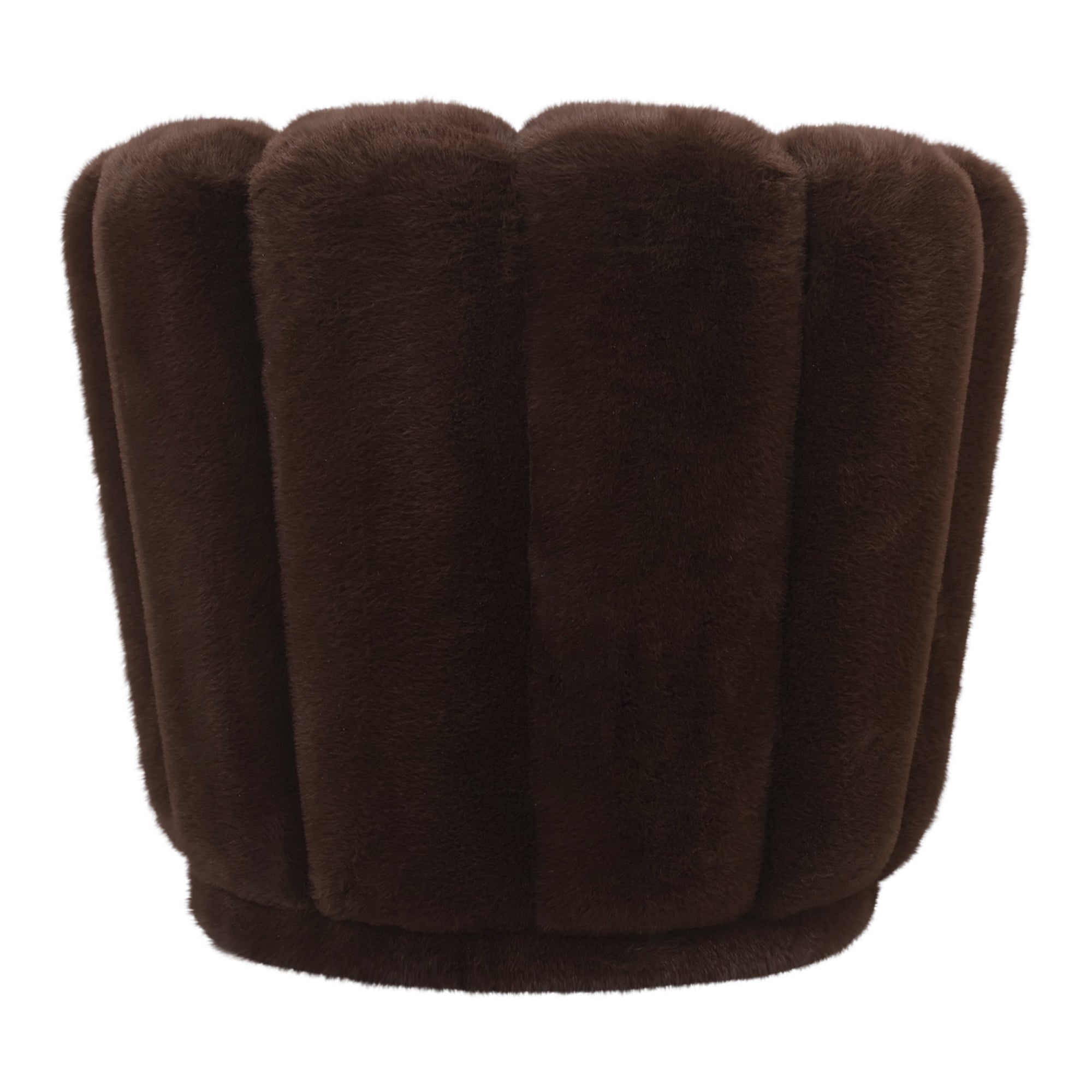 Furia Dark Brown fauteuil fur - Photo 2