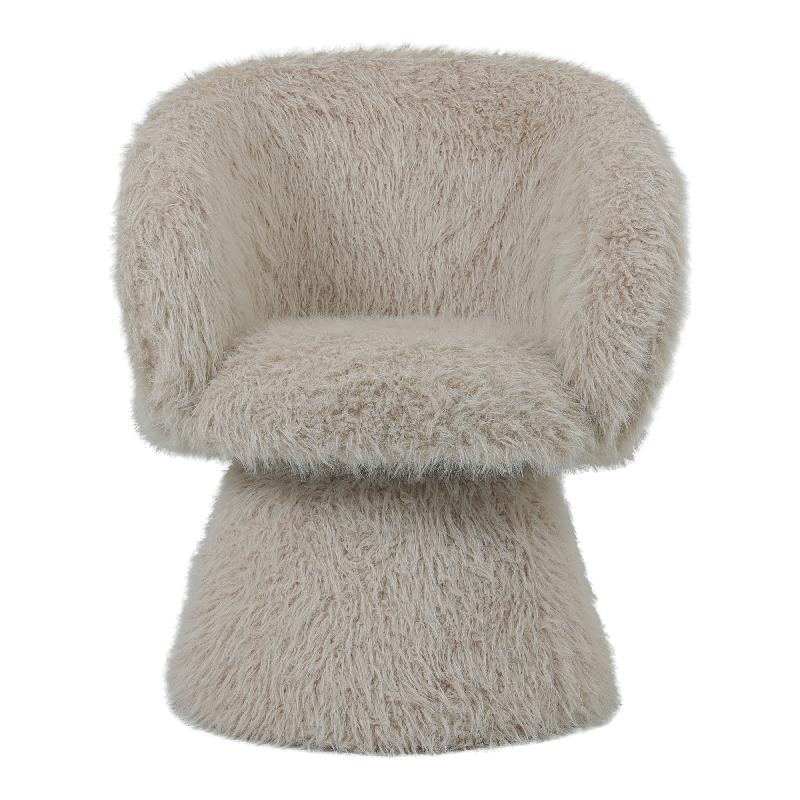 Hermes Beige dining chair/fauteuil hair