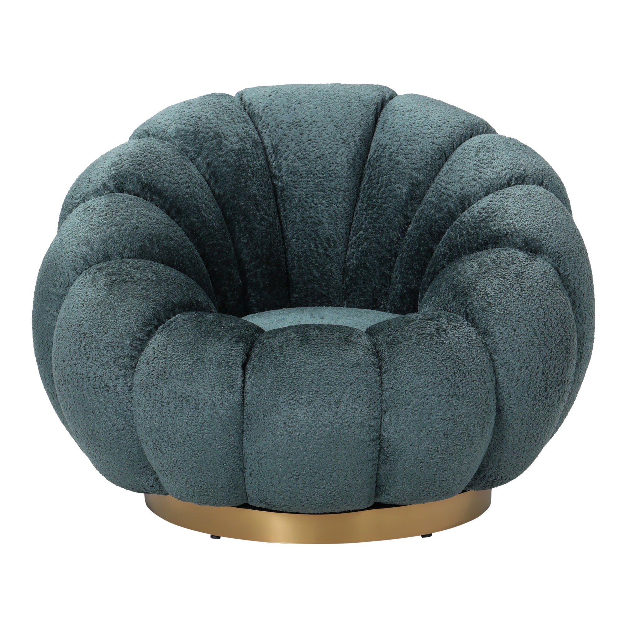 Daisy fauteuil Teal Euphoria 13 gold base - Photo 2