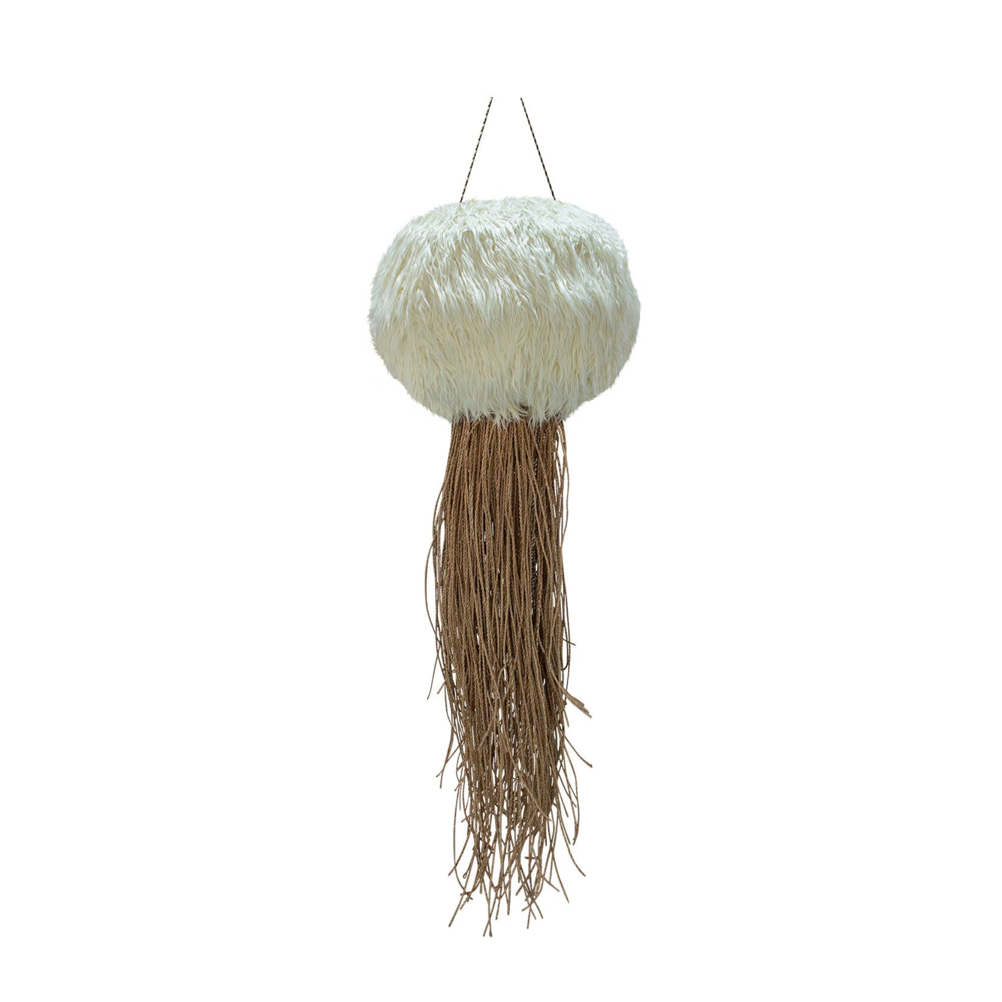 Goa Lustres — Hanging Lamp Fur Jellyfish - Marron