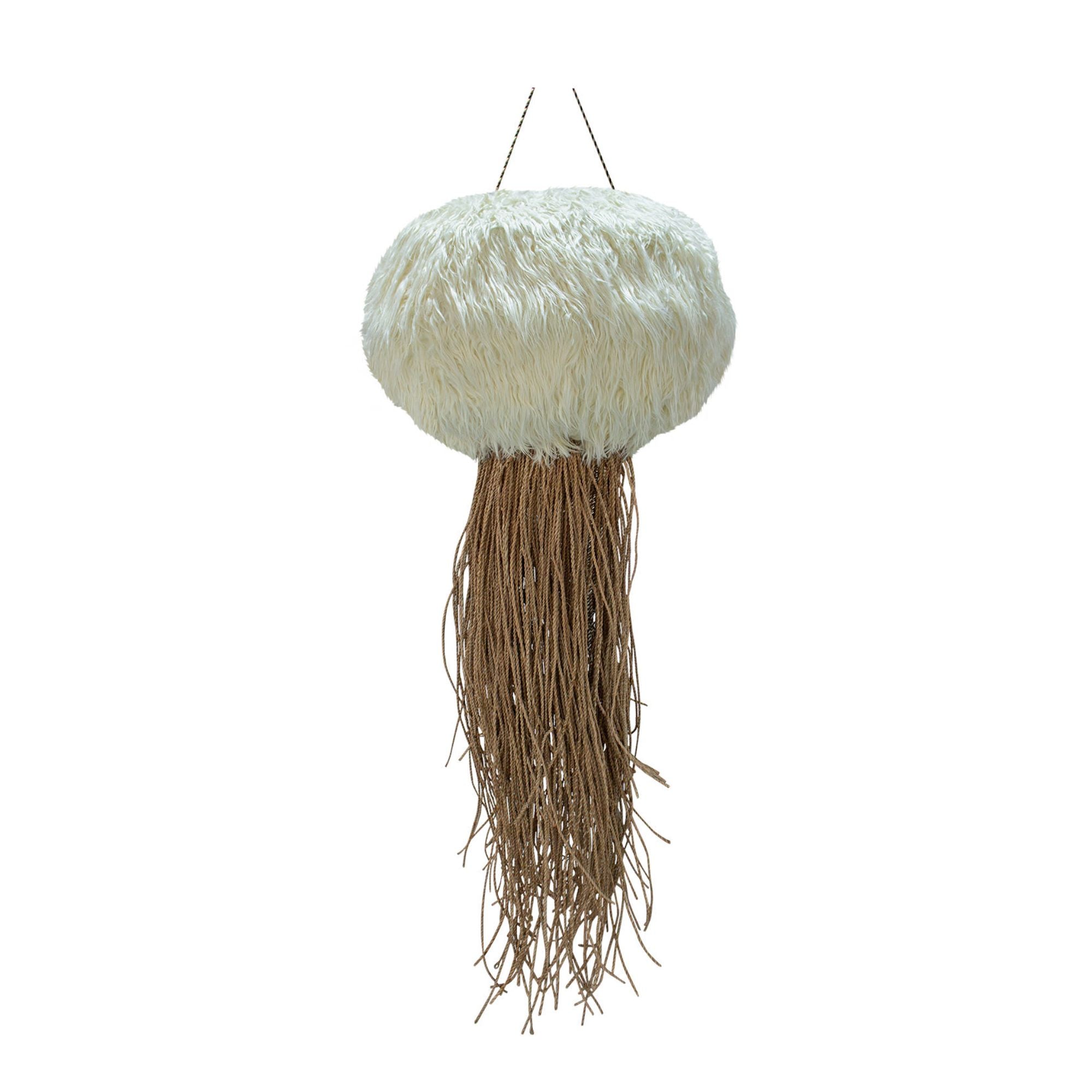 Goa Lustres — Hanging Lamp Fur Jellyfish - Marron