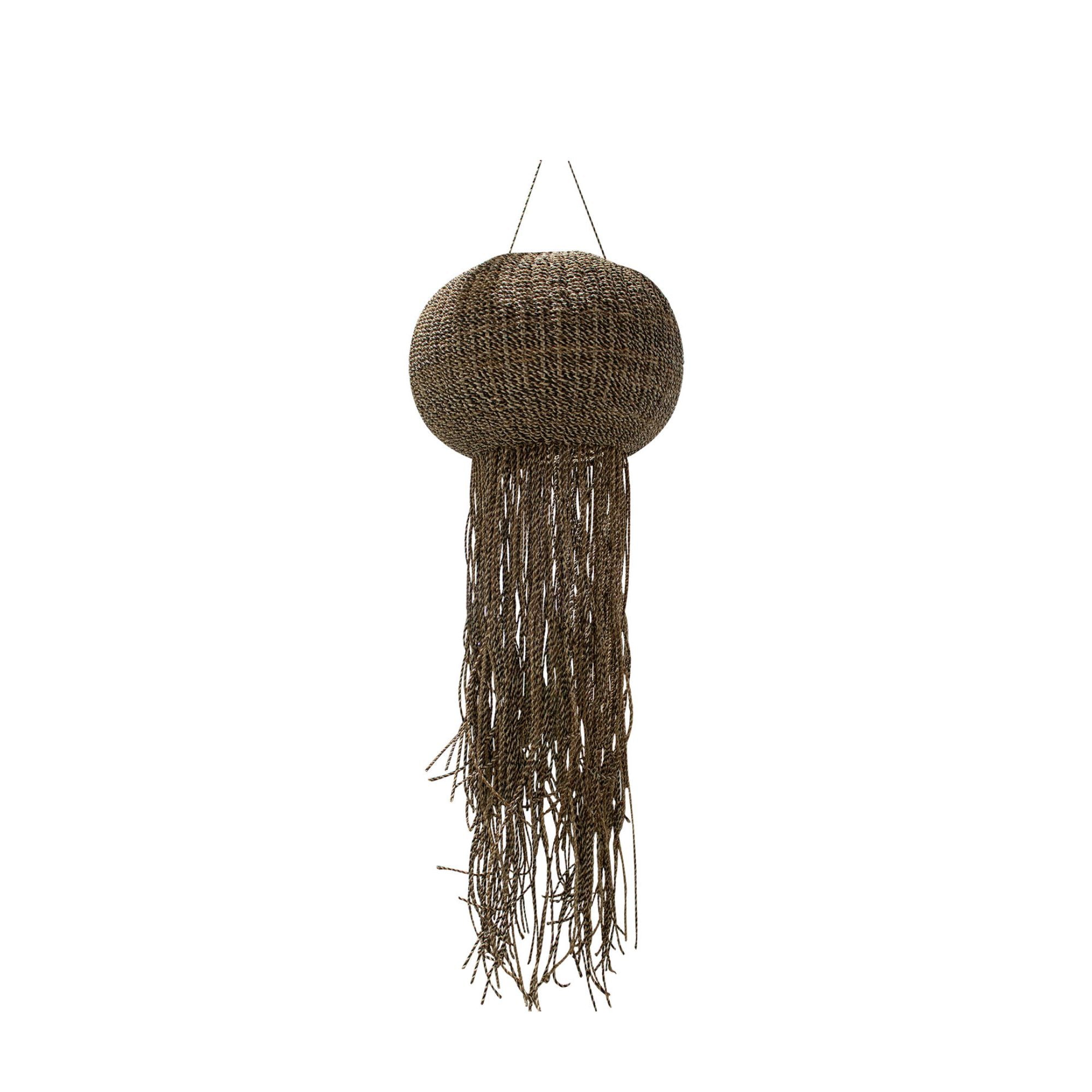 Goa Lustres — Hanging Lamp Braided Jellyfish - Marron