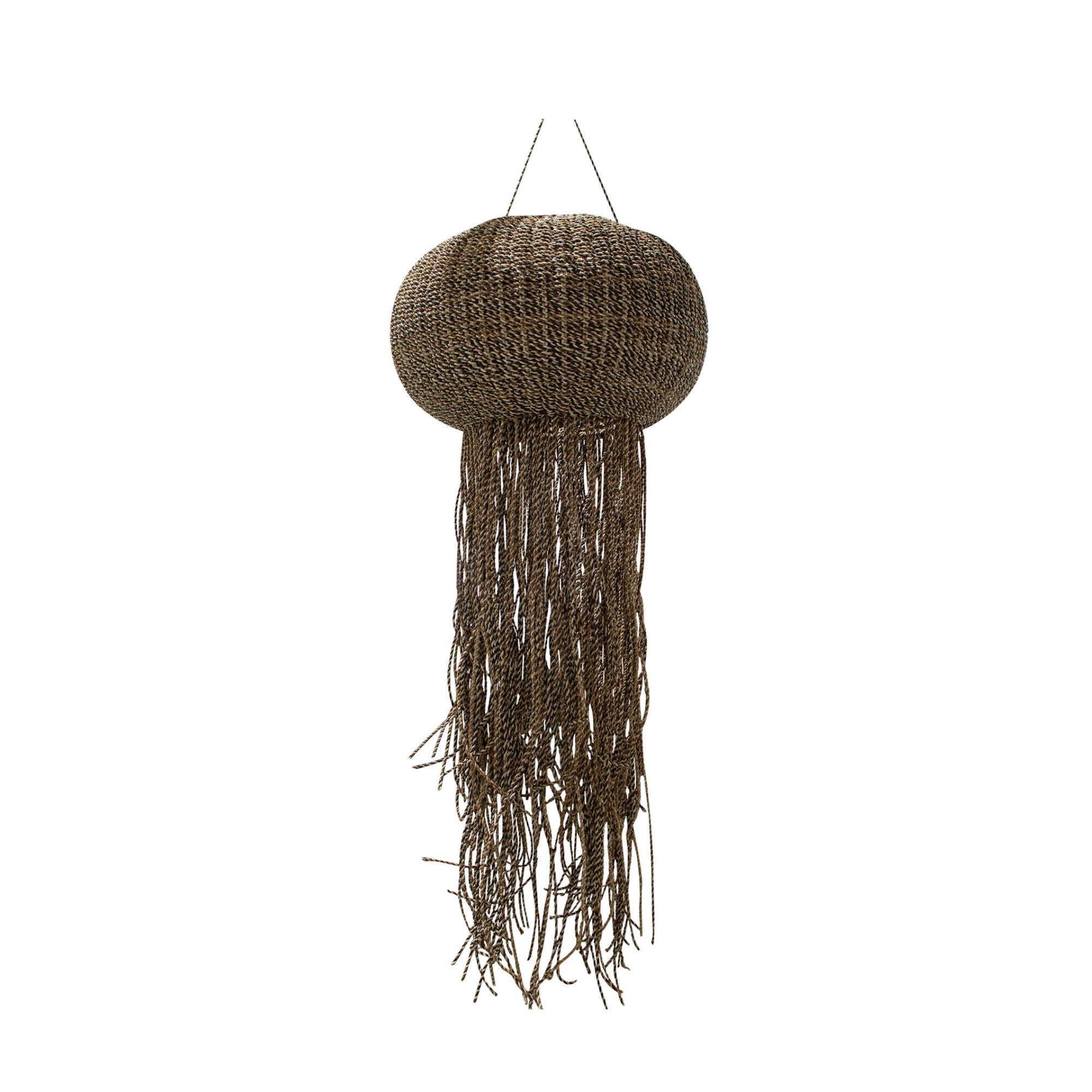 Goa Lustres — Hanging Lamp Braided Jellyfish - Marron