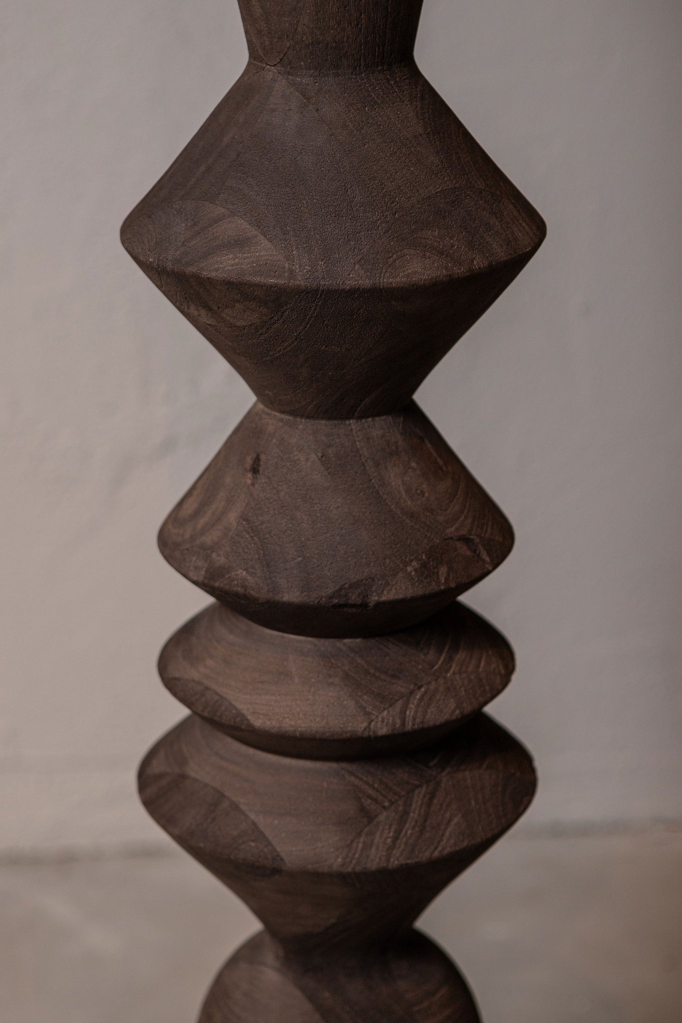 Elaine Lampadaires en bois de manguier - Marron