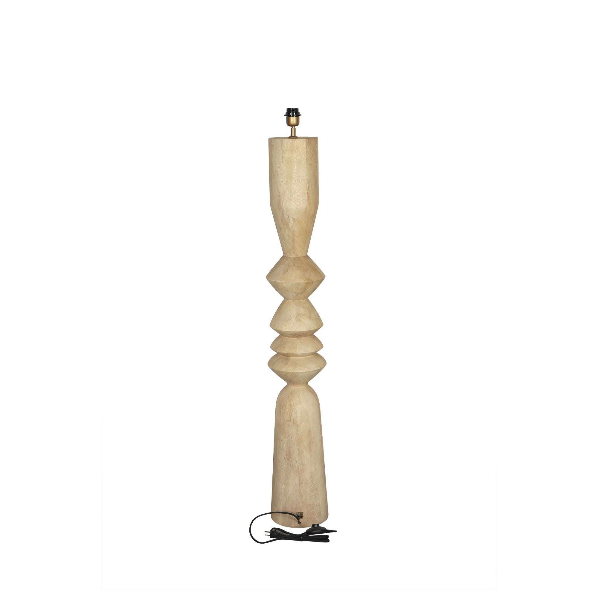 Elaine Lampadaires en bois de manguier - Naturel